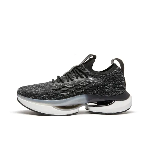 VOIT Slip Resistant, Abrasion Resistant, Breathable Low Top Marathon Long Distance Running Shoes Unisex Black