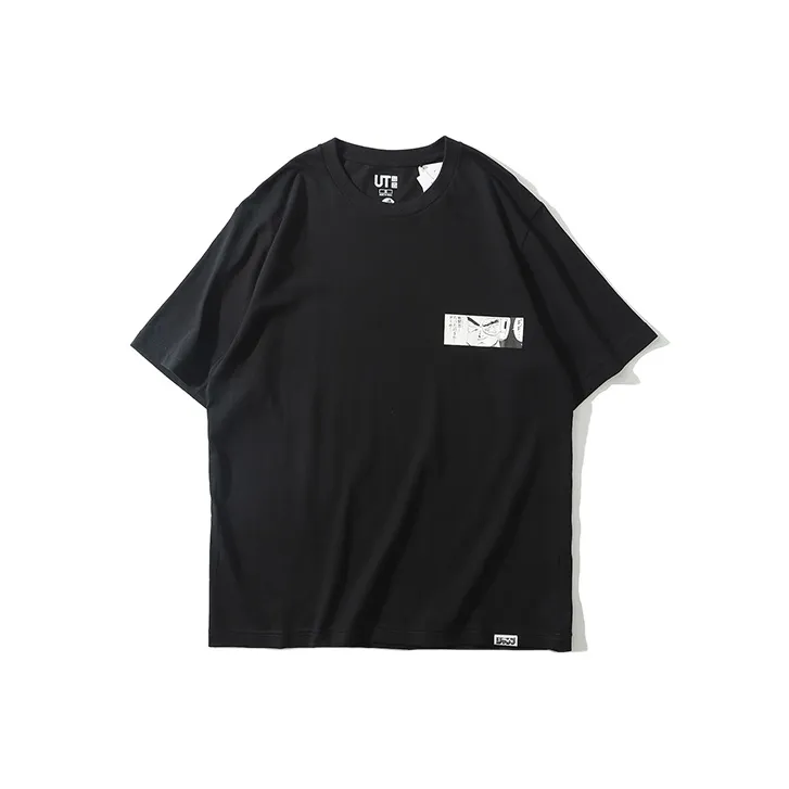 UNIQLO Straight T Shirt Unisex Black-0