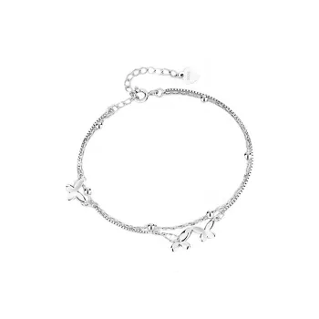 FBRUE S925 Silver Anklets Women's