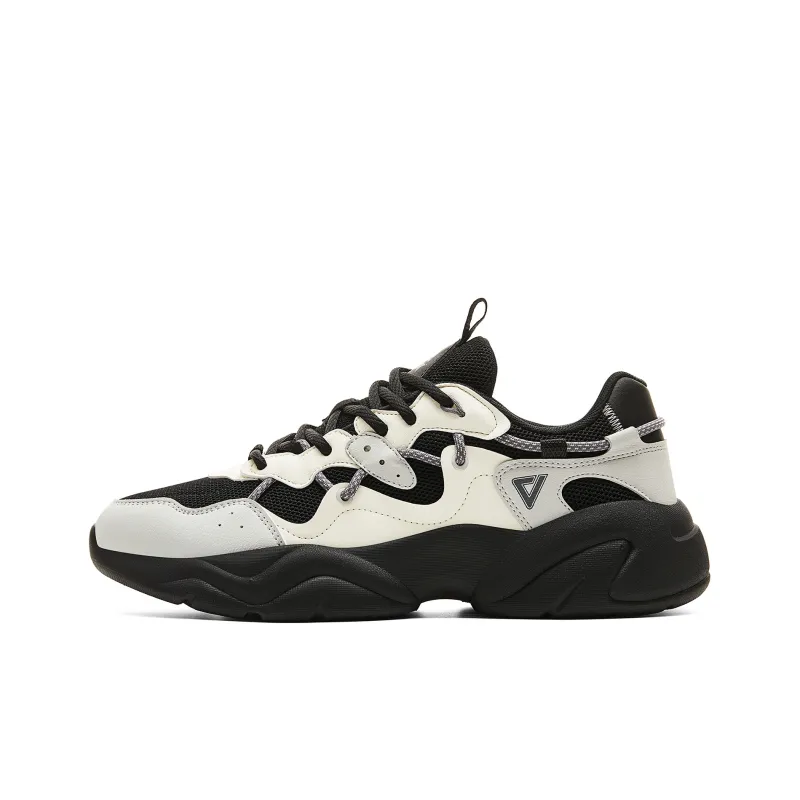 PEAK Fun To Play Low Top Casual Shoes Men's Beige Black Silver Gray-0