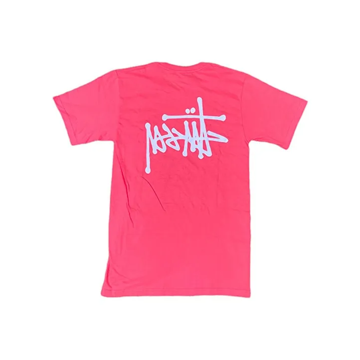Stussy T Shirts Unisex Rose Red-0
