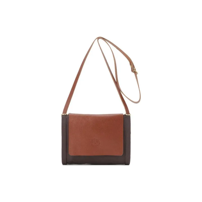 Il Bisonte Cotton With Cow Leather Patchwork Shoulder Bag Crossbody Bag Women's Multicolor-15