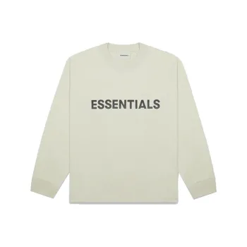 Fear Of God Essentials 3D Silicon Applique Boxy Long Sleeve T Shirt