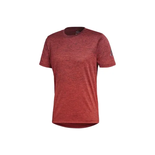 Adidas T Shirts Men Festive Reservoir Red