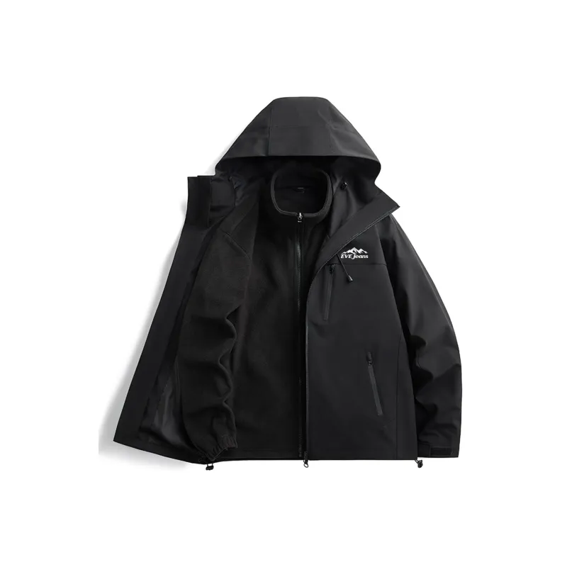 Yiwen Water Resistant Windproof Breathable Warm Windbreaker Jacket Unisex-0