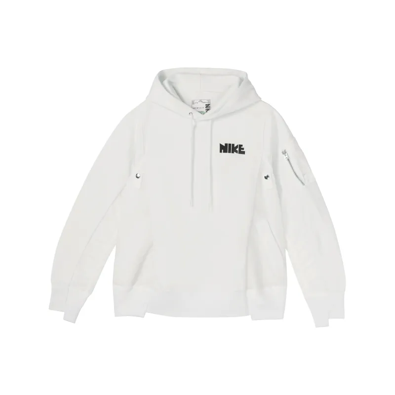 Nike X Sacai Hoodie 'White'-0