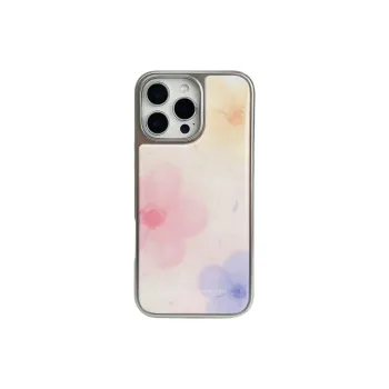 Wei Xin Acrylic Material Water Color Floral Phone Cases Compatible With IPhone 16/15 Pro Max/Apple 13/14 Pro/Max