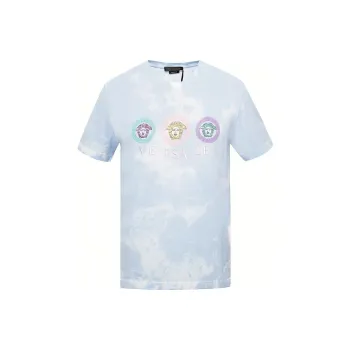 VERSACE Tye Die Medusa T Shirt 'Turquoise'
