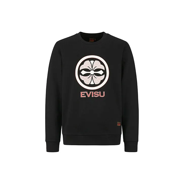 EVISU Sweatshirts Men Black-0