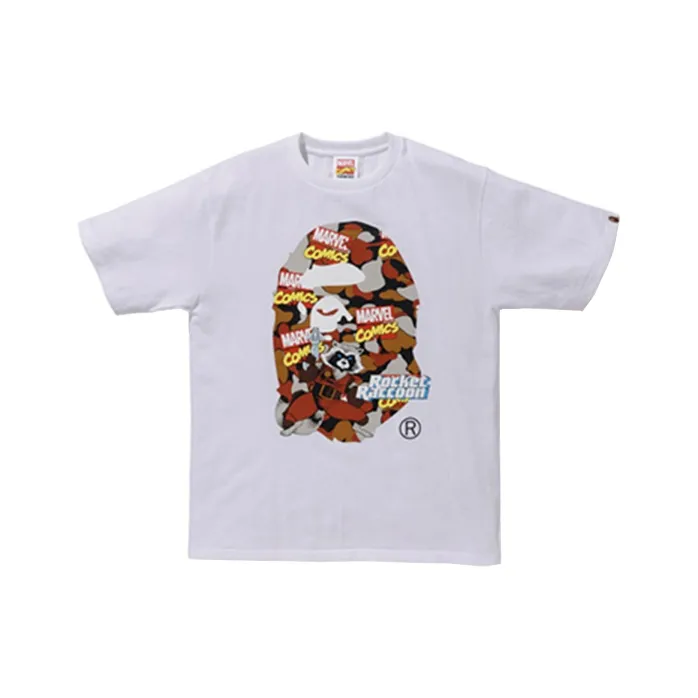 Bape X Marvel Comics Camo Rocket Raccoon Tee-0