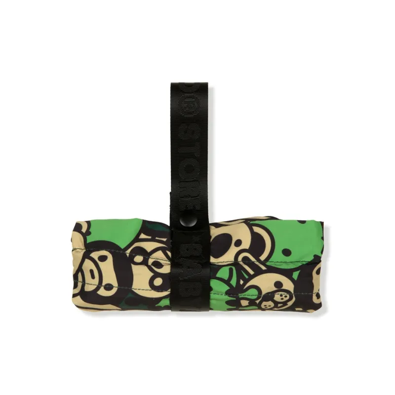 BABY MILO STORE BY A BATHING APE Fabric Storage Bag Unisex Green-3