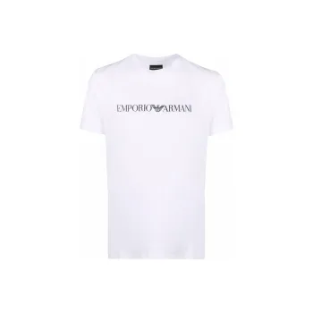 EMPORIO ARMANI Pima jersey T shirt With Logo Print