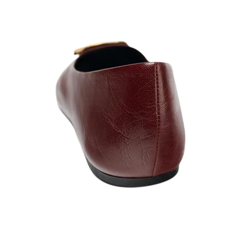 ZARA Casual Single Shoes 1cm Women's Red-4