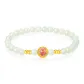 [Hibiscus Blossom]Twelve Gods of Flowers Solid Gold Beaded Bracelet