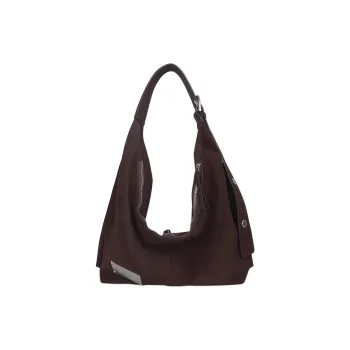 Kikawa Card Synthetic Leather Tote Bag, Shopping Bag, Shoulder Bag Medium Size Women's Coffee