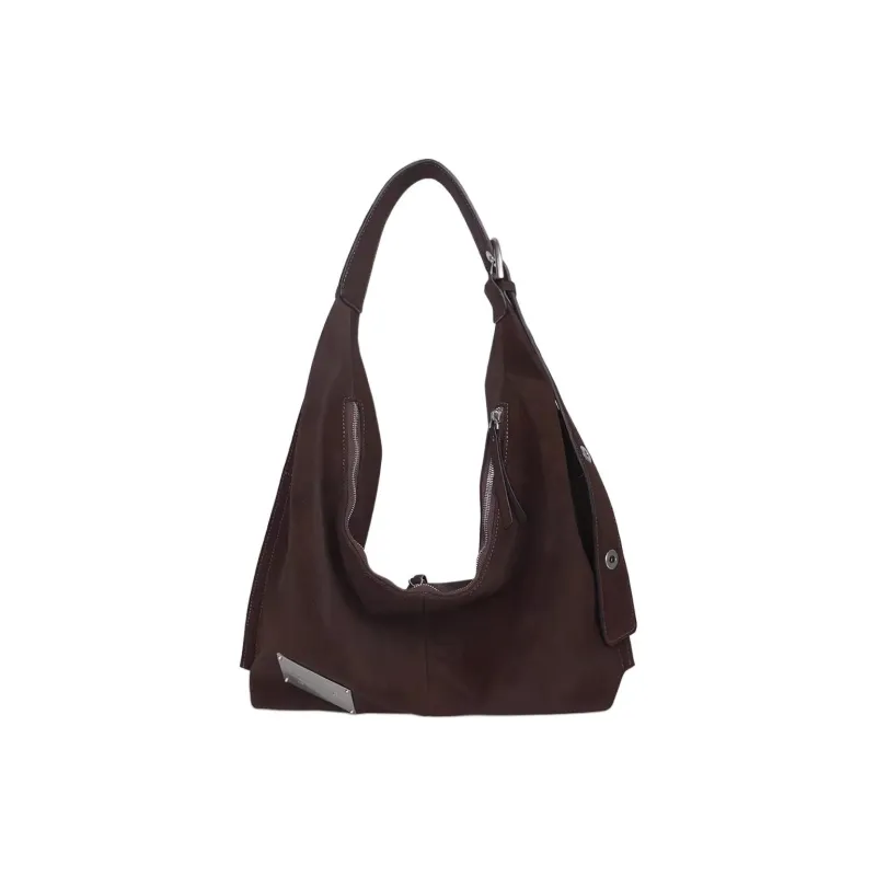 Kikawa Card Synthetic Leather Tote Bag, Shopping Bag, Shoulder Bag Medium Size Women's Coffee-0