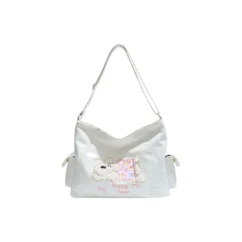 ROUNDOT PU Crossbody Bag Tote Regular Women's White/Black/Blue/Pink