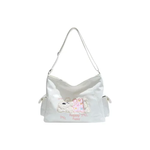 ROUNDOT PU Crossbody Bag Tote Regular Women's White/Black/Blue/Pink