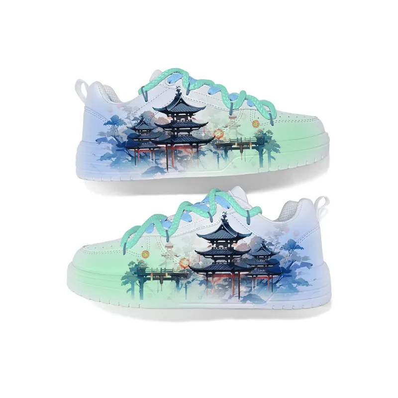 Cold Cicadas Yesterday Durable Lightweight And Breathable Low Top Skateboard Shoes Unisex-2
