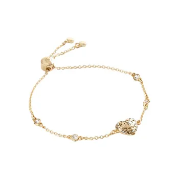 COACH Brass Plated, Silicone, Glass, Cubic Zircon Bracelets Women's Gold