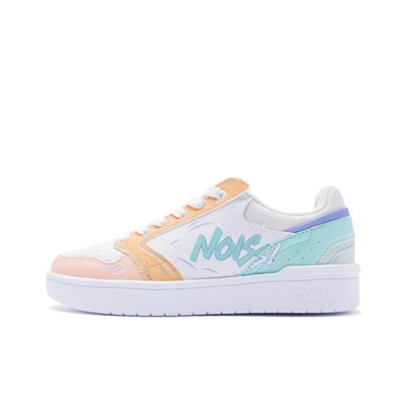 QIAODAN Q-LITESPEED Technology Wear-resistant And Lightweight Low-Top Skateboard Shoes Women's Micro Light Orange-0