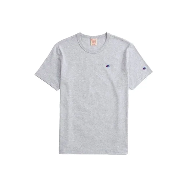 Champion Logo Embroidered Crewneck T Shirt-7