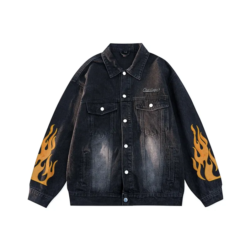 CHARLIE GOLF Denim Jacket Unisex-4