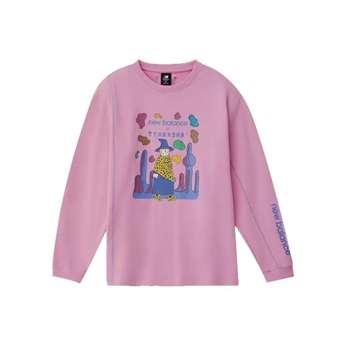 Tyakasha X New Balance Sweatshirts Unisex Pink-0