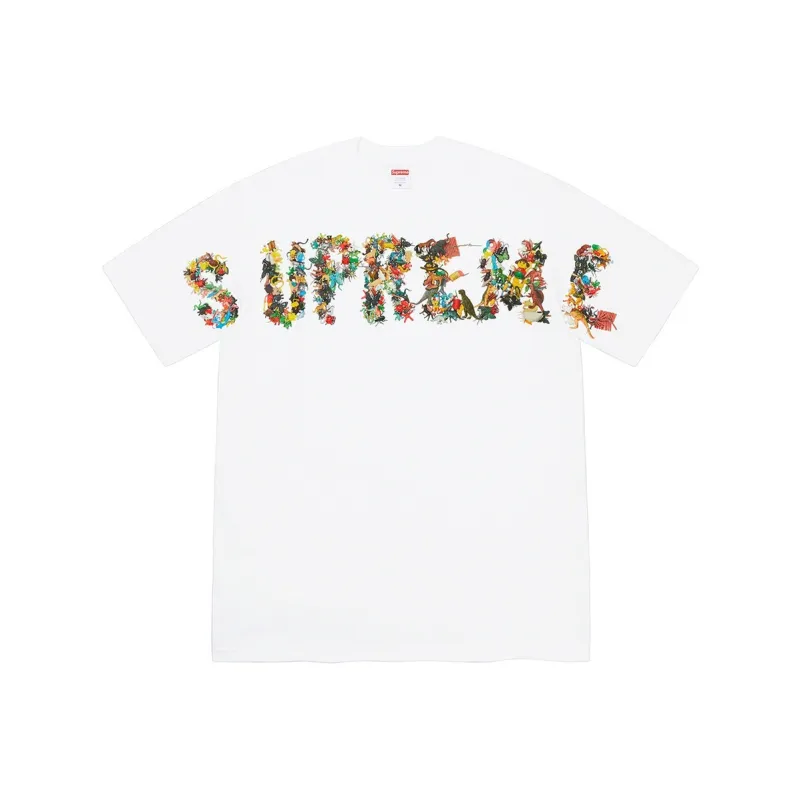 Supreme Toy Pile Tee Ash Grey-1