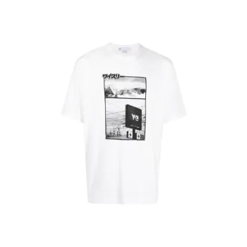Y 3 T Shirts Men White