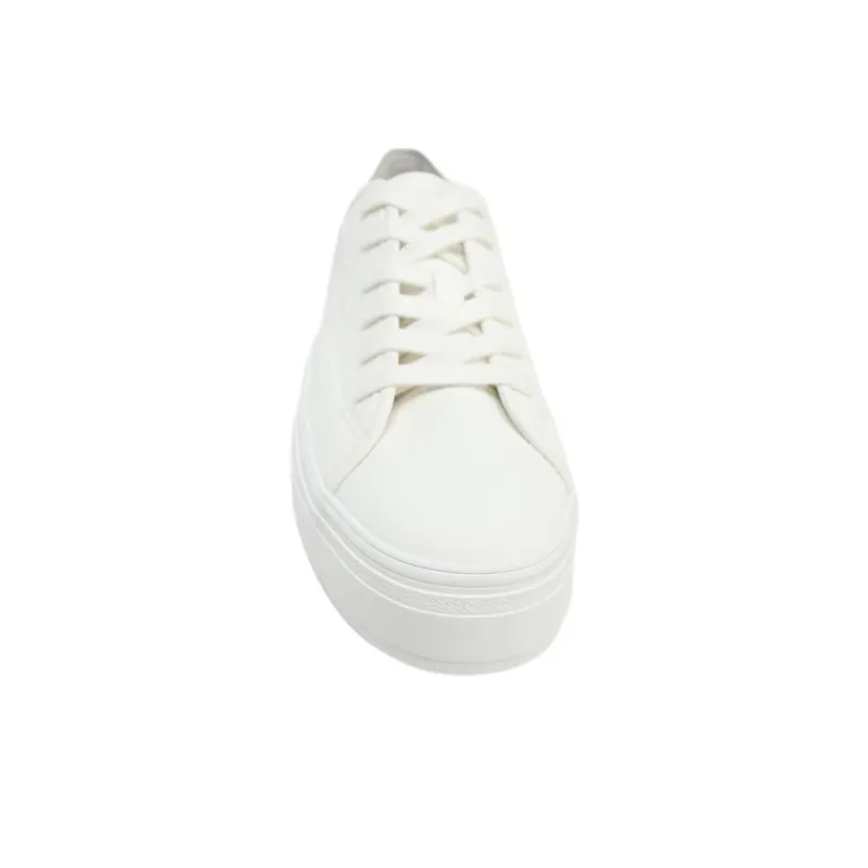 ZARA Low Top Skateboard Shoes Women's White-3
