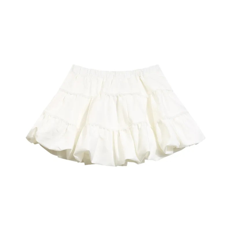 JASONWOOD Casual Short Skirts Women's White-1