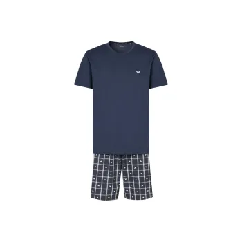 EMPORIO ARMANI Deluxe Jersey Pyjamas With Bermuda Shorts