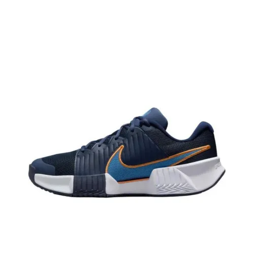Nike GP Challenge Pro Anti Slip Wear Resistant Low Top Tennis Shoes Men's Dark Blue