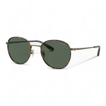 COACH Metal Irregular Shape Sunglasses Unisex Tortoiseshell
