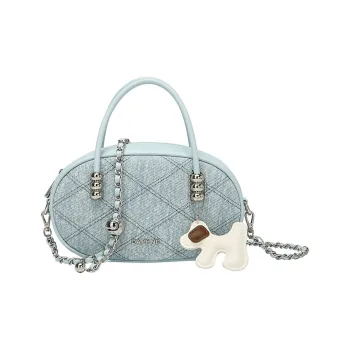 DAPHNE PU Handbag Regular Women's Blue
