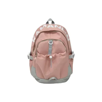 URBAN FOREST Nylon Backpack Unisex Yellow/Blue/Pink/Black/White