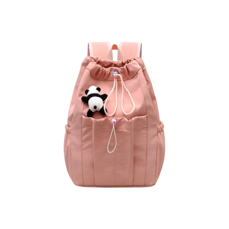 Deli Bear Nylon Backpack Women's Light Pink \ Custard \ Classic Black \ Milk White \ Sky Blue-0