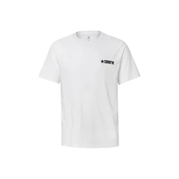 Converse PLAID SS Star T Shirt Men's White