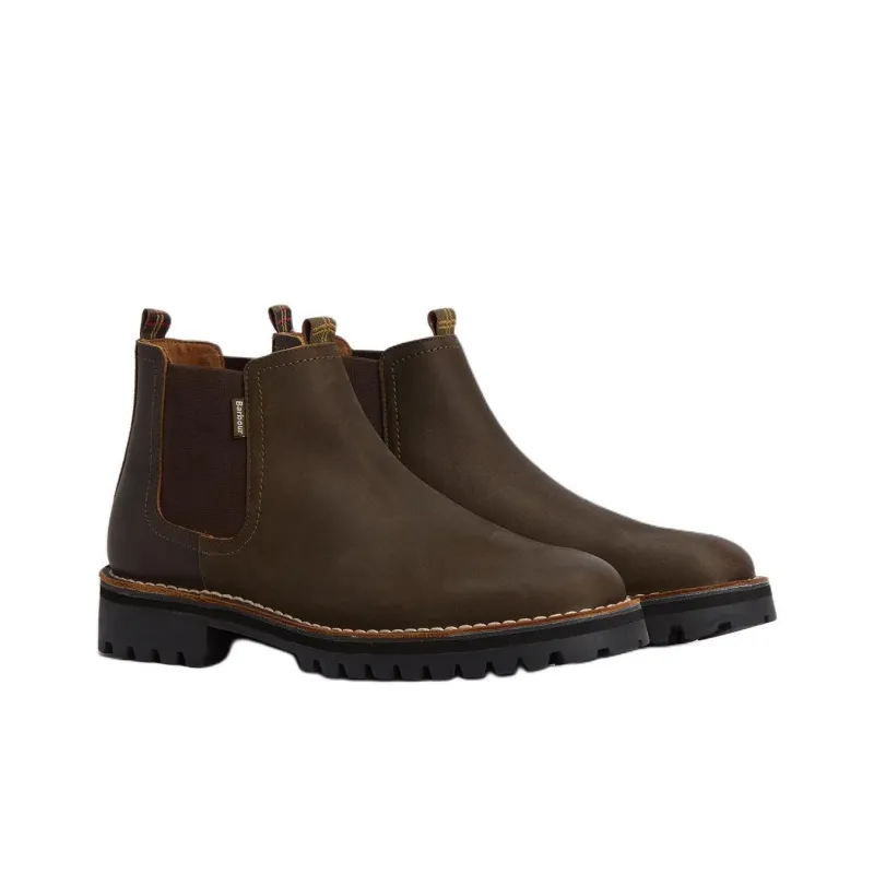 BARBOUR Re Engineered Abel Ankle Length Chelsea Boots Men's Brown-2