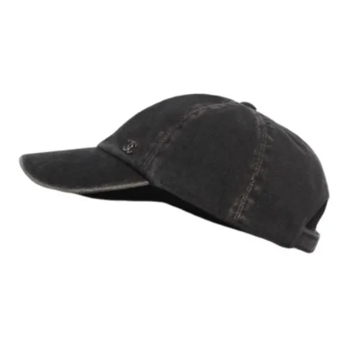 CHANEL Denim Baseball Caps Women's Charcoal Gray