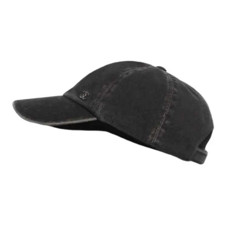 CHANEL Denim Baseball Caps Women's Charcoal Gray-0