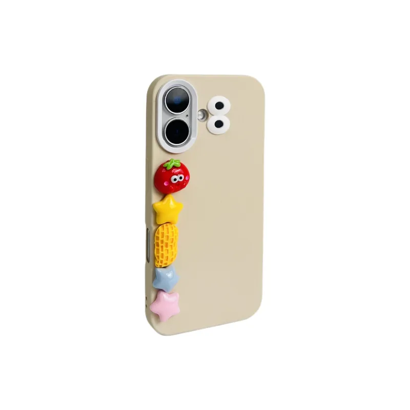 Wei Xin TPU Material 3D Effect Cookie Five Pointed Star Bracelet Phone Cases Compatible With IPhone 16/15/14/13/Pro/Mac-11
