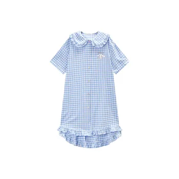GUKOO x Sanrio/ Yugui Dog Nightgown Women's Sky Blue