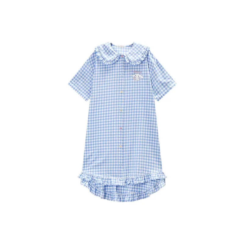 GUKOO x Sanrio/ Yugui Dog Nightgown Women's Sky Blue-0