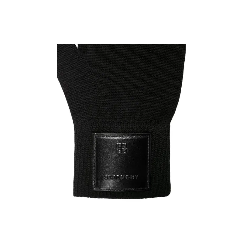 Givenchy Wool Gloves Men's Black-2
