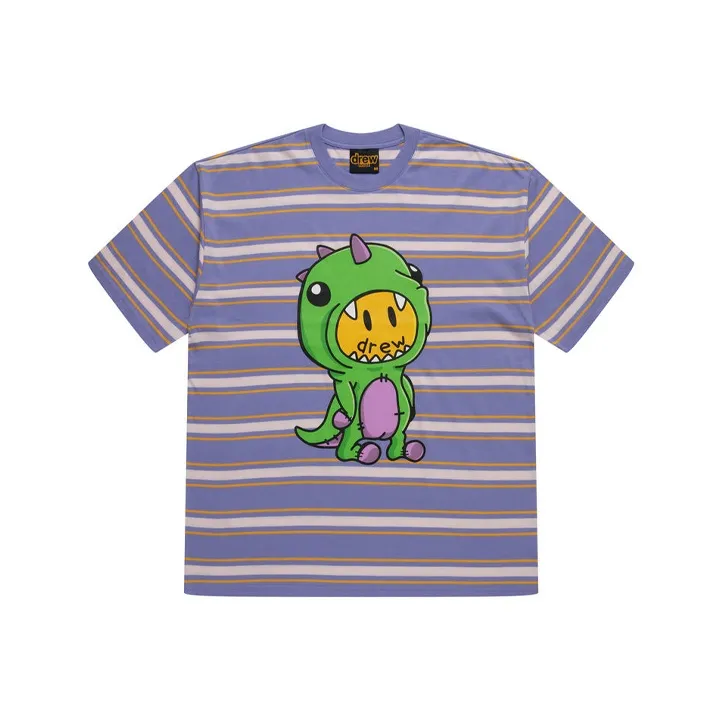 Drew House Smiley Collection T Shirts Unisex Lavender-0