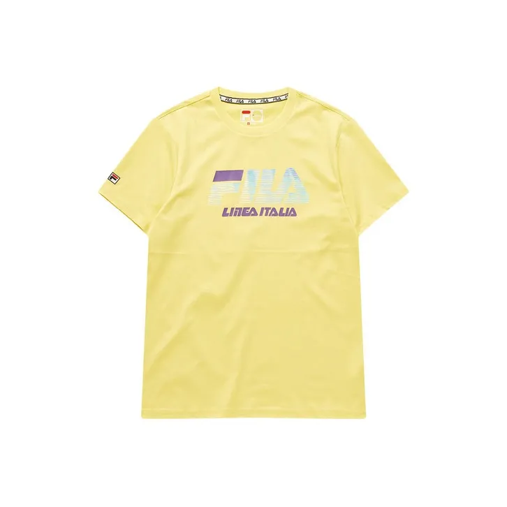 FILA FUSION T Shirts Unisex Yellow-0