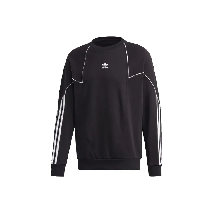 Adidas Originals BIG TREFOIL Sweatshirts Men Black-0