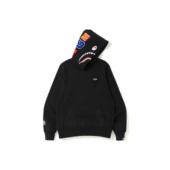 A BATHING APE Shark Emblem Pullover Hoodie-0